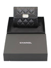 Voice Mall Flap Wallet Snap Half Ruthenium Metal Black A80734 - CHANEL - BALAAN 4