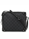 GG Supreme Shoulder Bag Black - GUCCI - BALAAN 2