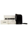 Embossed Logo Leather Card Wallet Black - JIL SANDER - BALAAN 5