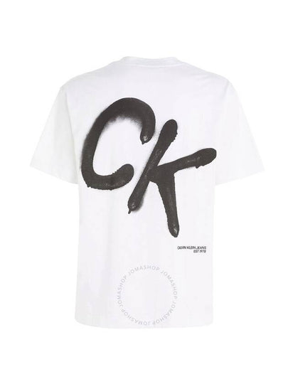 Calvin Klein Relaxed Spray Print T-Shirt, Size Large - CALVIN KLEIN - BALAAN 2