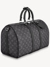 Keepall 45 Bandouliere Monogram Eclipse Duffel Bag Grey - LOUIS VUITTON - BALAAN 3