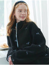 Ribbon Pointed Fleece Anorak Black - OPENING SUNSHINE - BALAAN 3