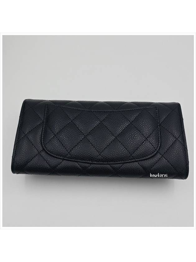 Classic long wallet caviar black gold snap AP0241 - CHANEL - BALAAN 3