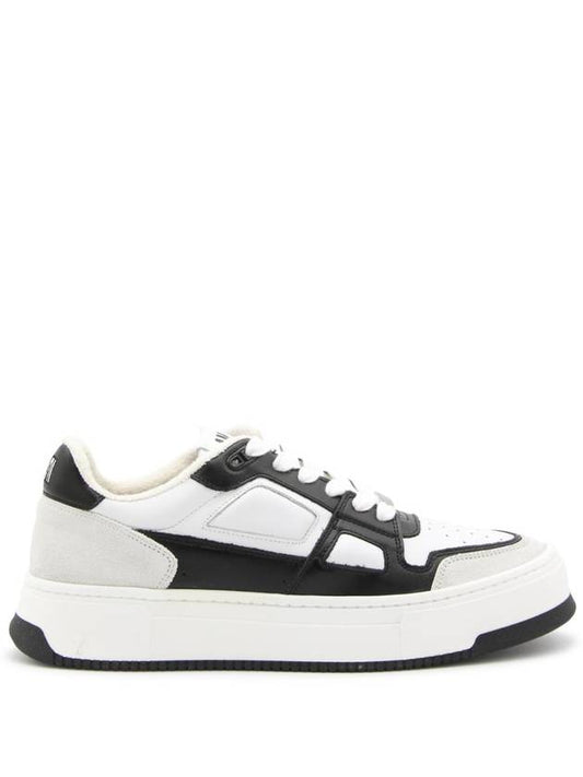 New Arcade Leather Low Top Sneakers White Black - AMI - BALAAN 1