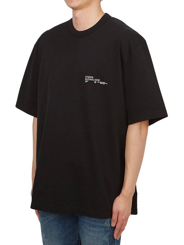 Men's short sleeve t-shirt MODULE SNM 1167 BLACK - STUDIO NICHOLSON - BALAAN 2