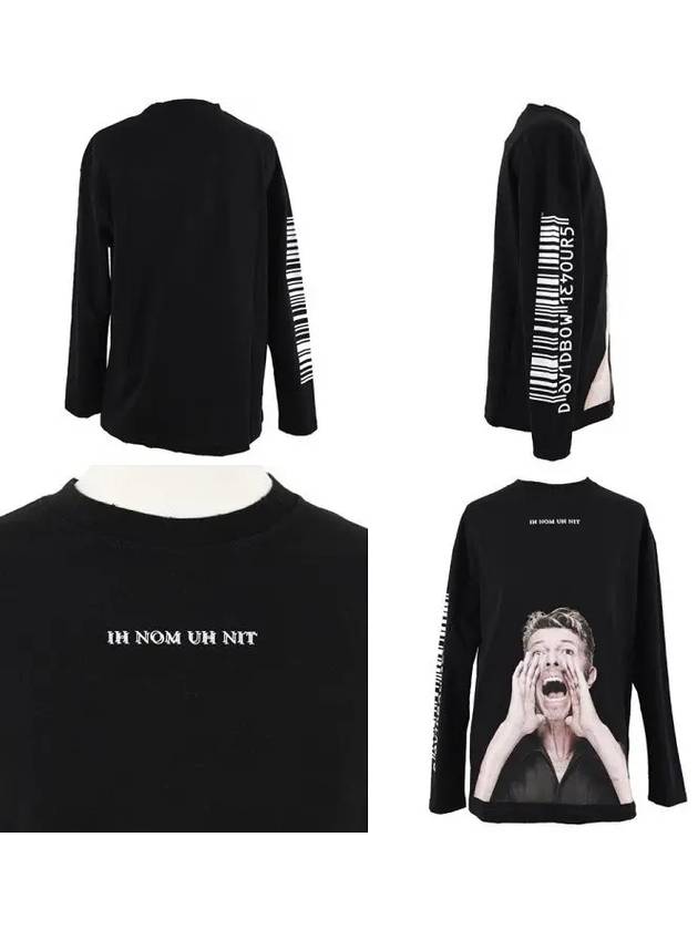 BOWIE Scream Long Sleeve T Shirt Black NUS19291 - IH NOM UH NIT - BALAAN 8