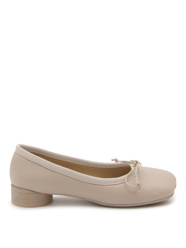 Leather Ballerina Flats Beige - MAISON MARGIELA - BALAAN 1