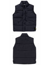 Wappen Patch High Neck Padding Vest Navy - STONE ISLAND - BALAAN 5