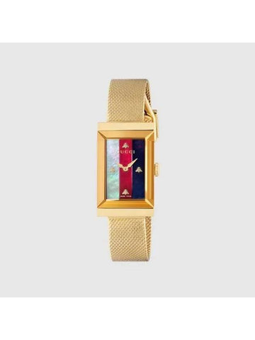 G Frame Bee PVD Watch Yellow Gold - GUCCI - BALAAN 1