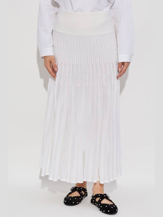 Alaïa Wool Skirt, Women's, White - ALAIA - BALAAN 3