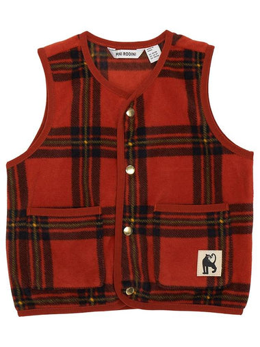 Kids Fleece Vest 2471013642 RED - MINI RODINI - BALAAN 1