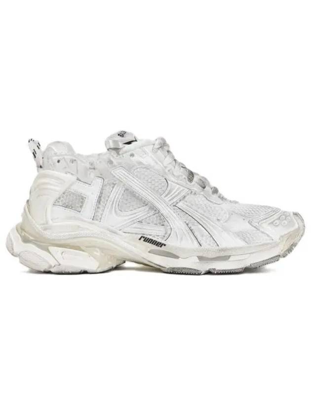 Worn Out Effect Runner Low Top Sneakers White - BALENCIAGA - BALAAN 2