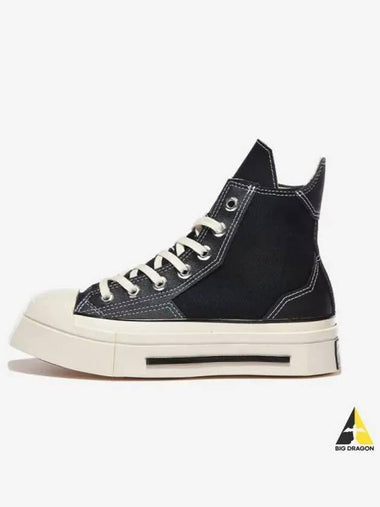 Chuck 70 Deluxe Squared Black High BLACKBLACK - CONVERSE - BALAAN 1