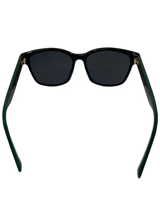 Eyewear Asian Fit Square Horn Rim Sunglasses Black - GUCCI - BALAAN 8