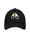 Metal Logo Icon Gold Ball Cap Black - MOOSE KNUCKLES - BALAAN 2