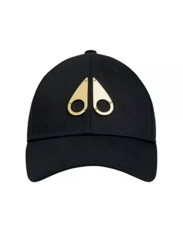 Metal Logo Icon Gold Ball Cap Black - MOOSE KNUCKLES - BALAAN 2