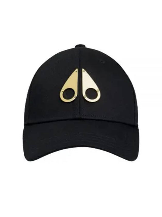 Metal Logo Icon Gold Ball Cap Black - MOOSE KNUCKLES - BALAAN 2