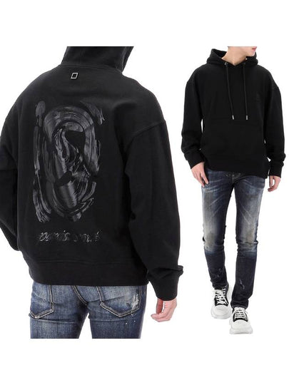 Metallic Graphic Hoodie Black - WOOYOUNGMI - BALAAN 2