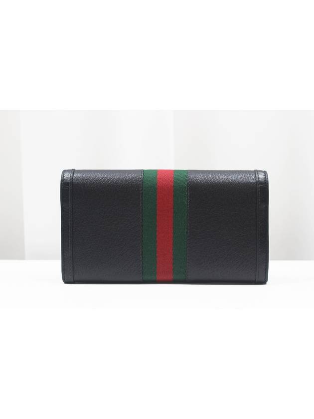 GG Ophidia canvas long wallet black 523153 - GUCCI - BALAAN 5