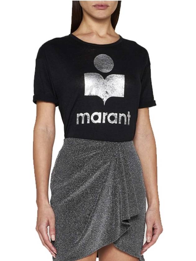 Etoile Coldy Short Sleeve Black - ISABEL MARANT - BALAAN 4