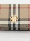 Vintage Check Leather Small Folding Wallet Archive - BURBERRY - BALAAN 4