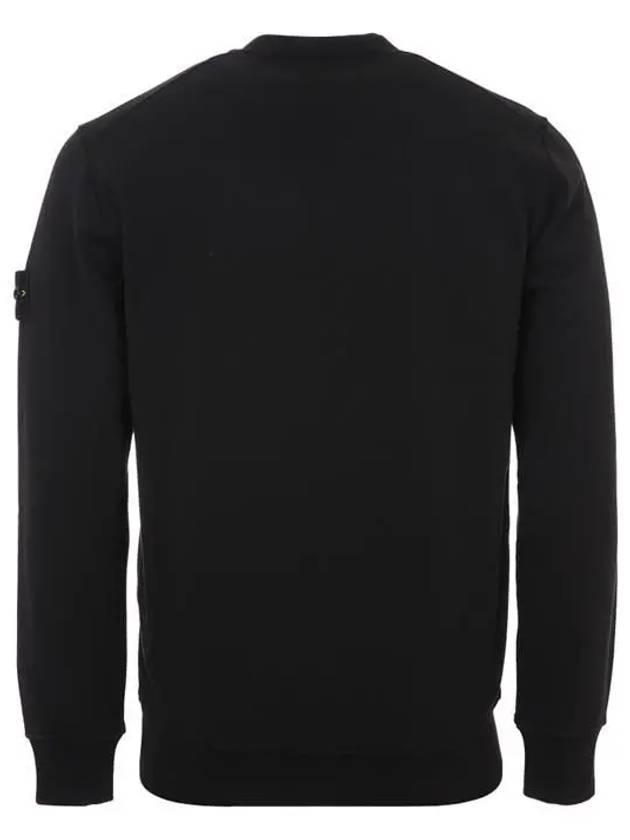 Wappen Patch Garment Dyed Sweatshirt Black - STONE ISLAND - BALAAN 4