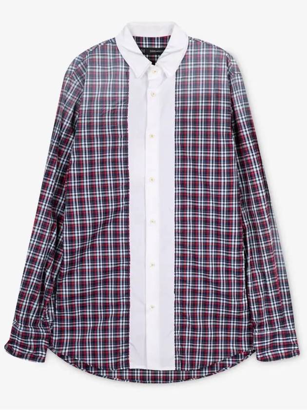 Men's Tartan Check Long Sleeve Shirt - DSQUARED2 - BALAAN 3