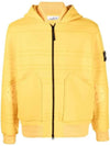 Men's Wappen Patch Zip-up Jacket Yellow - STONE ISLAND - BALAAN 3