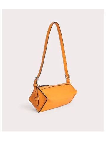 Karo Grain Leather Shoulder Bag Orange - BY FAR - BALAAN 1