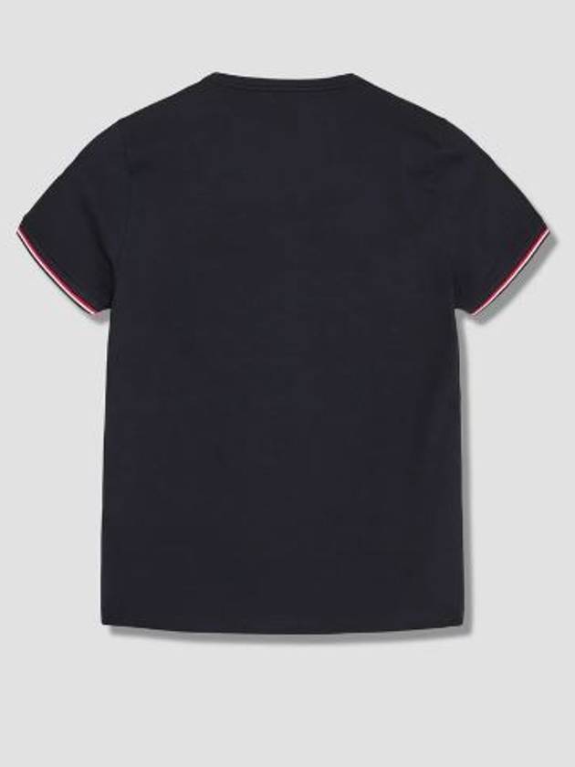 Arm Logo Crew Neck Cotton Short Sleeve T-Shirt Black - MONCLER - BALAAN 3