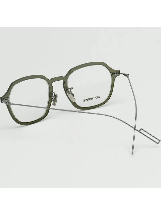 Glasses frame DISAPPEAR04 1ED transparent horn rim green square - DIOR - BALAAN 4