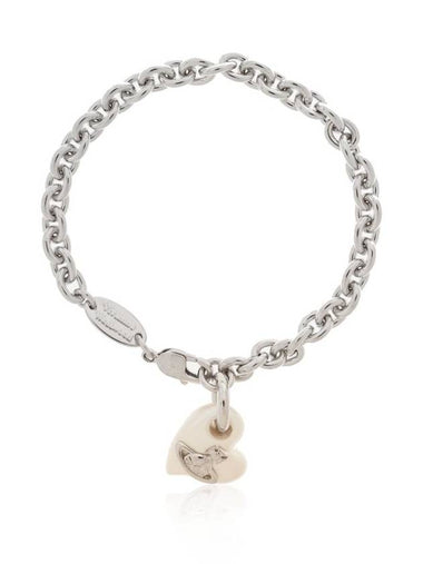 ORB Heart Chain Bracelet Silver - VIVIENNE WESTWOOD - BALAAN 1