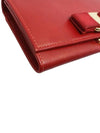 Women s Ferragamo 22B559 Red Rock Buckle Long Wallet - SALVATORE FERRAGAMO - BALAAN 4