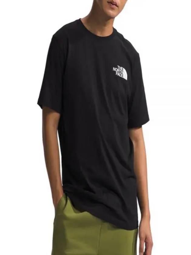 Men's Box NSE Short Sleeve T Shirt Black - THE NORTH FACE - BALAAN 1