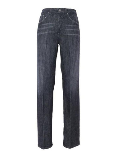 Denim Straight Pants DP427DF0276DHA7 999 222062 BLACK - DONDUP - BALAAN 1