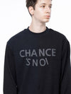 Men s M243MT02BK Snowy Reverse Rib Crew Neck Sweatshirt Black Navy - CHANCE'S NOI - BALAAN 8