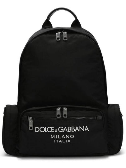 logo nylon backpack black - DOLCE&GABBANA - BALAAN 2