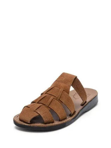 SANDALS NO 1063 MICHAEL SLIDE HONEY SUEDE Unisex - JERUSALEM - BALAAN 1