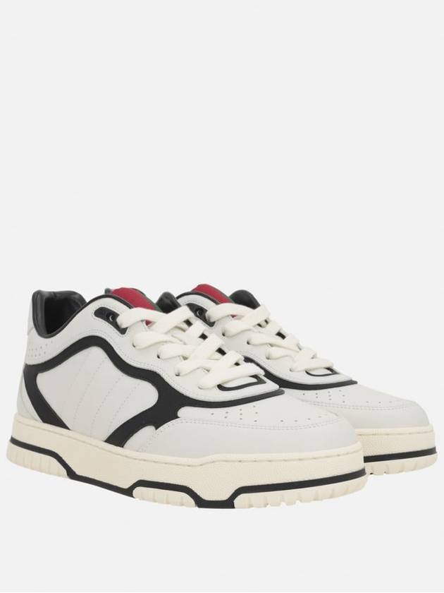 Re Web Leather Low Top Sneakers White - GUCCI - BALAAN 3