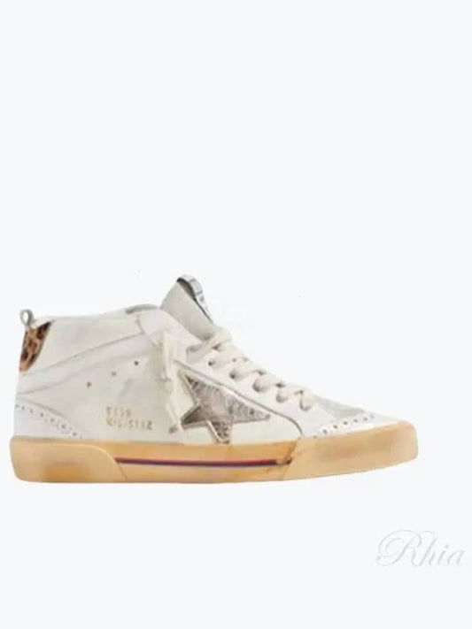 Mid-Star Classic High Top Sneakers Ivory White - GOLDEN GOOSE - BALAAN 2