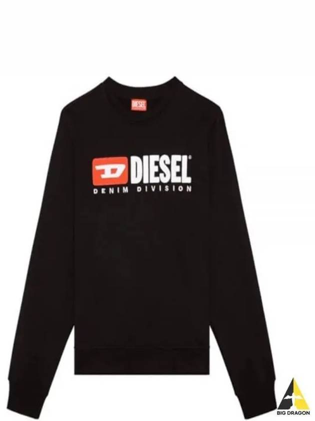 Logo Print Sweatshirt Black - DIESEL - BALAAN 2