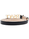 Logo Buckle Leather Belt 1004044DV3T - VERSACE - BALAAN.