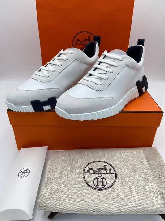 Bouncing Men s Sneakers Goat Skin White H221898ZH - HERMES - BALAAN 1