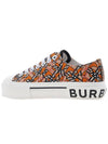 TB Pattern Low Top Sneakers Orange - BURBERRY - BALAAN 4