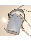 Roma Mon Tresor Leather Small Bucket Bag Light Blue - FENDI - BALAAN 8