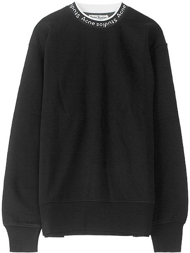 Fulton Rib Sweatshirt Black - ACNE STUDIOS - BALAAN 2