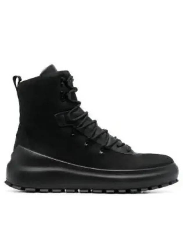 Hiking Leather Walker Boots Black - STONE ISLAND - BALAAN 2