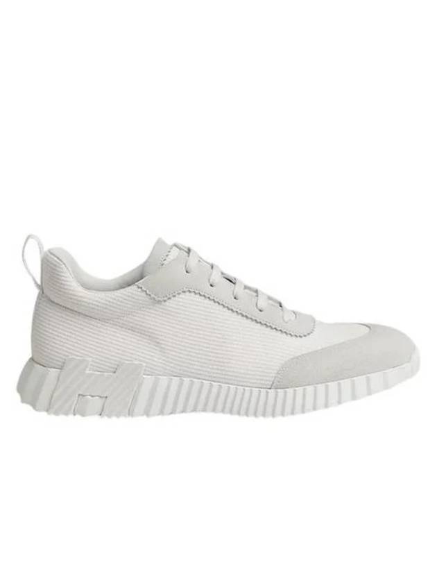 Bouncing Sneakers Mesh Suede Goatskin Blanc - HERMES - BALAAN 1