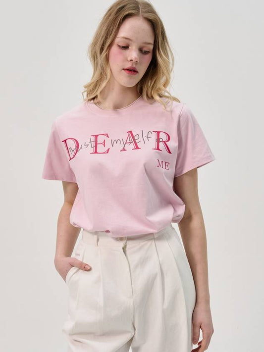 Dear Me Half_Sleeve T shirt_Pink - SORRY TOO MUCH LOVE - BALAAN 1