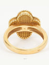 Van Cleef Arpels Vintage Alhambra Ring Yellow Gold Onyx Diamond 51 74200 - VANCLEEFARPELS - BALAAN 3